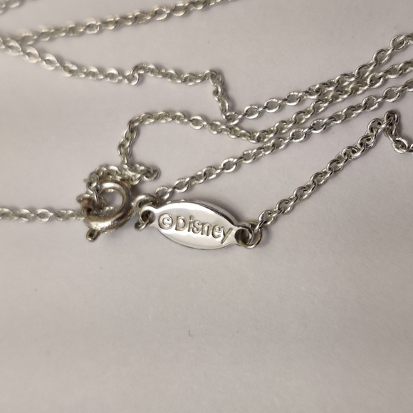 Disney Tinkerbell "I believe in fairies" sparkly crystals pendant necklace - Picture 10 of 10